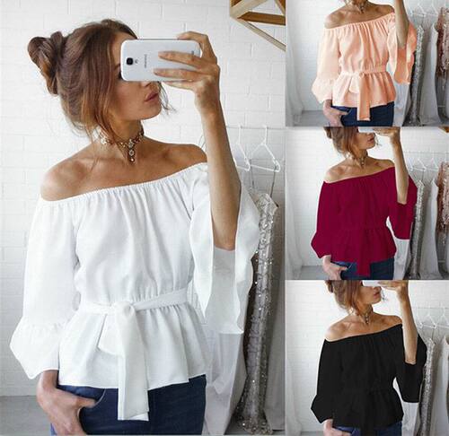 2021 Woman Sexy Blouse T-Shirts Tops For Women Chiffon shirt