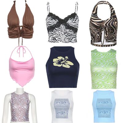 女士露背纯色无袖上衣