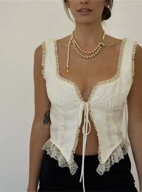 Solid color slim fit lace cardigan纯色修身套头蕾丝花边开衫女
