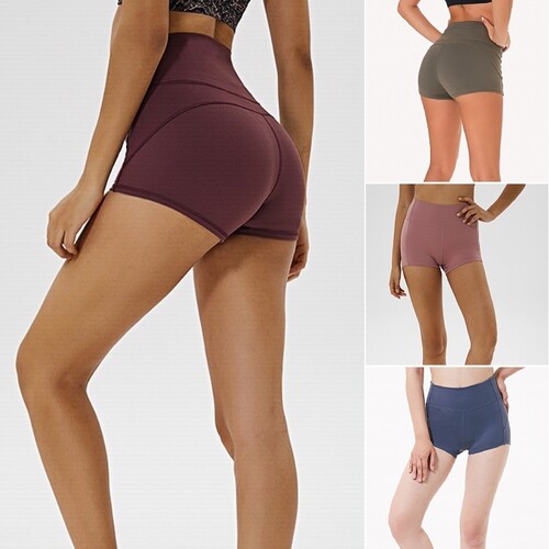 Women's sports shorts yoga tight shorts女孩热裤运动短裤紧身