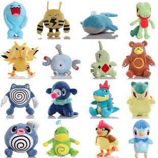 神奇宝贝波加曼果然翁磁力怪火爆兽快泳蛙蚊香蝌蚪吼鲸王毛绒公仔