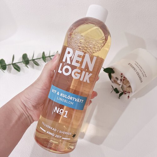 高货洗衣液~瑞典进口REN LOGIK白色彩色衣物洗衣液750ml25年11月