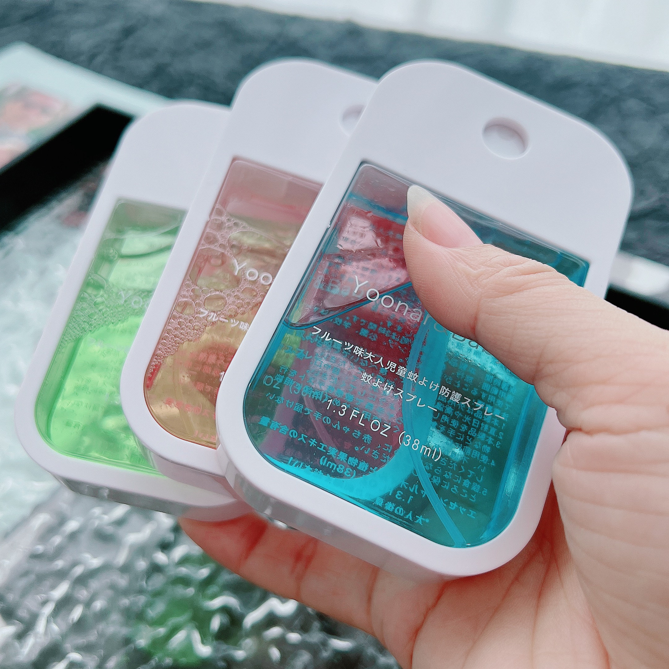 招蚊体质有救了~Yoonar&baby果味植物便携驱蚊防护喷雾38ML驱蚊液