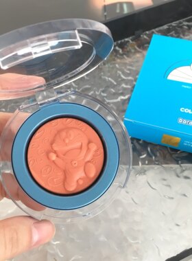 看日期！这腮红也太可爱了吧~colorkey哆啦A梦铜锣烧腮红哑光桔调