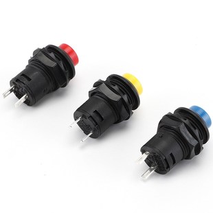 428自锁 427带螺母开孔12MM 42Z5无锁复位 按钮开关DS 螺纹式