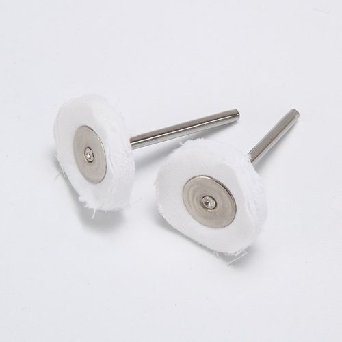 3mm柄抛光布轮小布轮琥珀蜜蜡抛光G木头打蜡布轮白布轮抛光小布轮