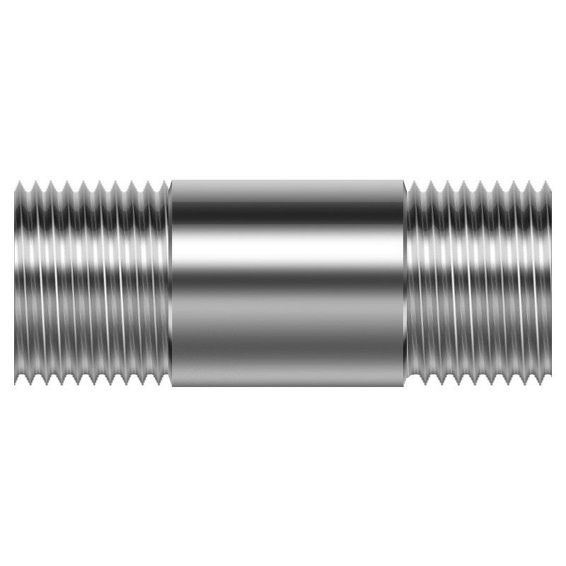 201不锈钢4分6分外丝接头加长管子对丝N延长管双外丝直通延长管