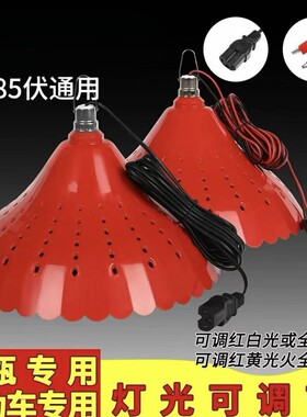 12v通用电瓶灯水果熟食卤菜专用灯夜市摆摊灯夹子款品字头夜市灯