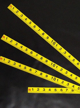 粘贴标尺自粘尺黄色台锯贴尺中分粘性刻度尺条贴纸带胶台尺平板尺