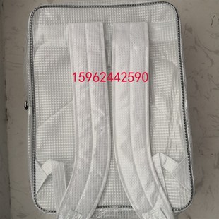 18寸全PVC无尘包工具包挂钩大号双肩包洁净室透明网格揹包
