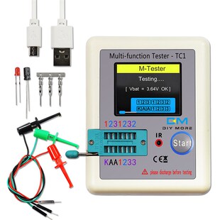 LCR-TC1晶体管测试仪1.8英寸中英文TFT图形显示自动校准自检彩显