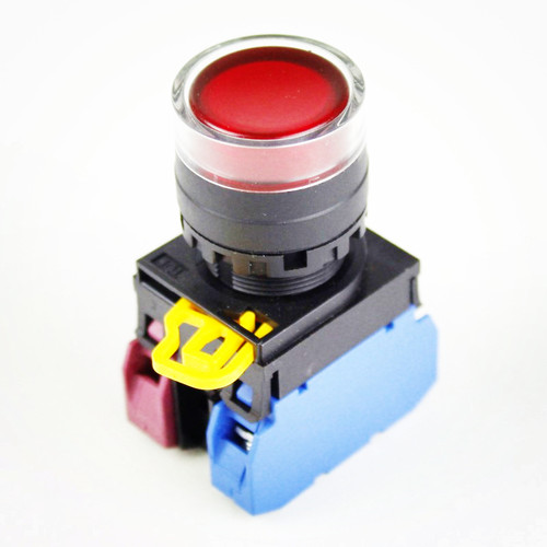 和泉YW1L-MF2E/MA2E同款 带灯保护型防水复位或自锁按钮开关22MM
