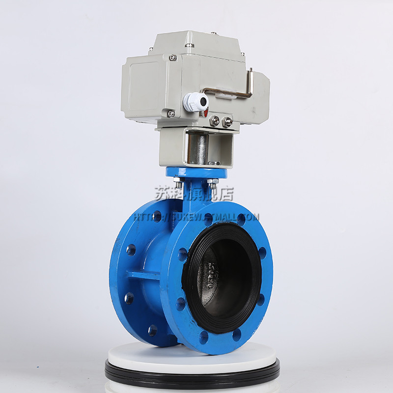 D941X-16 电动法兰蝶阀 电动蝶阀门DN50 65 80 100 125 150-1000