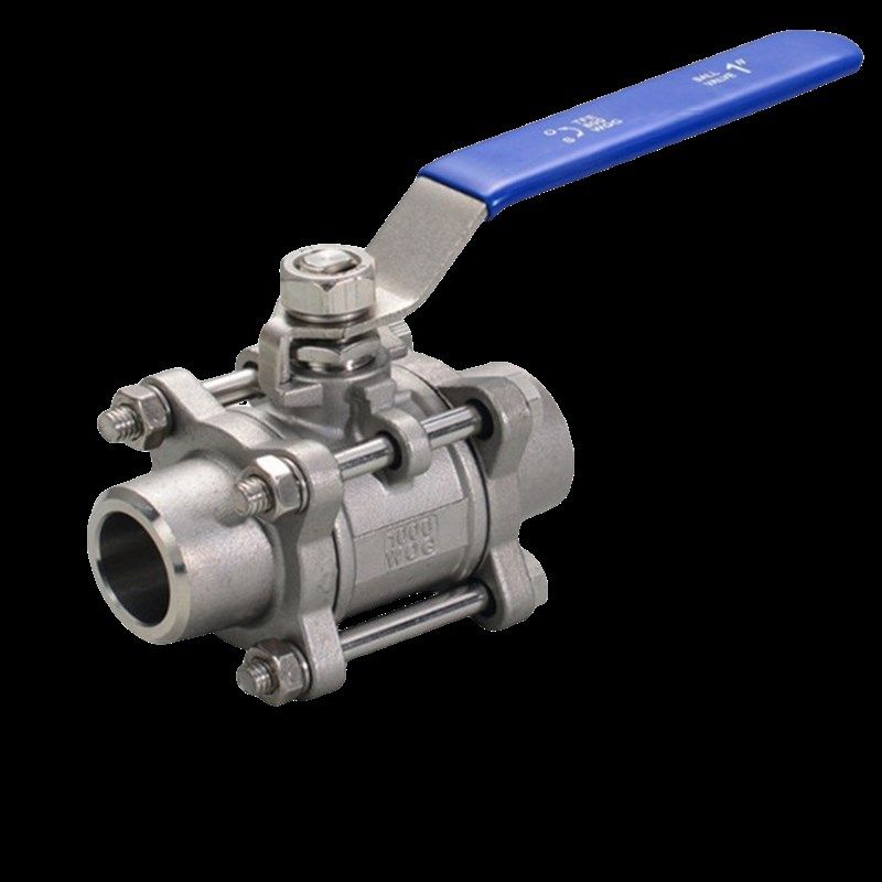 新款科南304材质 不锈钢三片式对焊手动球阀 Q61F-16P焊接阀门齐