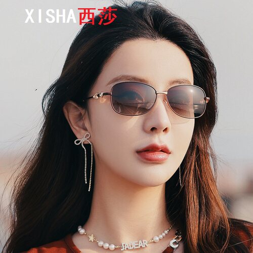 太阳镜女小框偏光防晒时尚