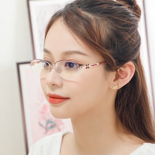 女士时尚防蓝光老花镜