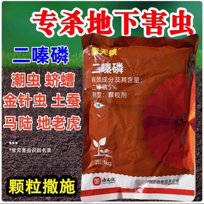 赤天狼5%二嗪磷颗粒蔬菜土壤地下害虫土蚕地老虎杀蛴螬专用杀虫剂