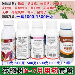 花椒树专用农药套餐蚜虫天牛烟煤病锈病炭疽病蚧介壳虫果园清园剂
