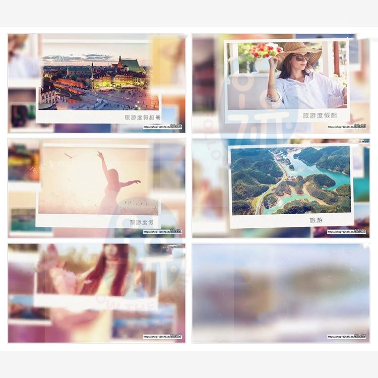 唯美毕业季时尚动感照片度假旅游相册图片展示宣传AE模板工程源文