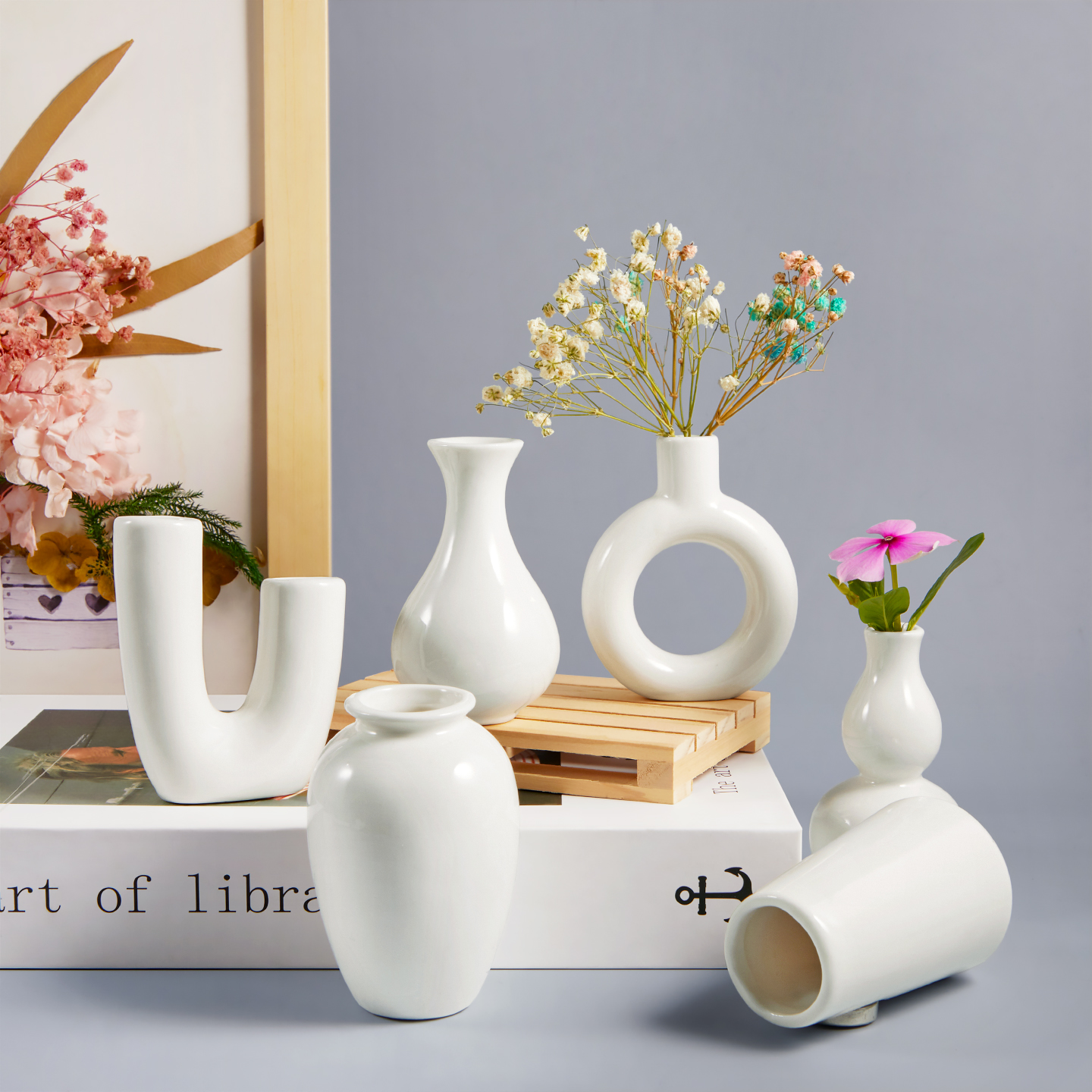 陶瓷花瓶轻奢高级感装饰冰箱贴