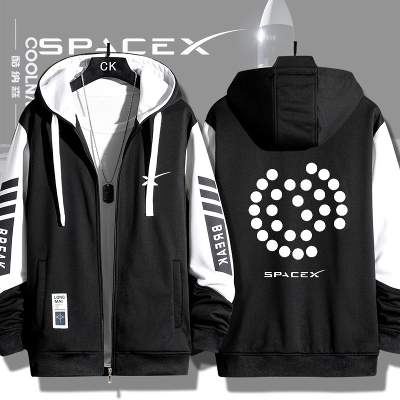 星舰发射太空马斯克周边开衫卫衣