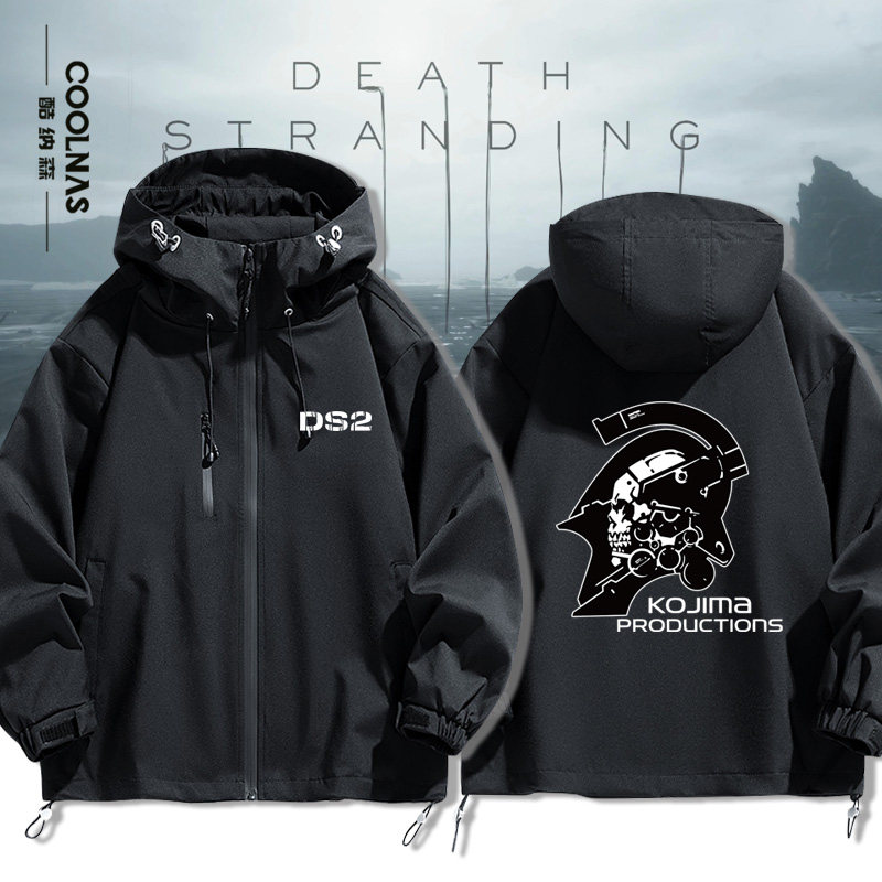 死亡搁浅周边PS4游戏小岛秀夫冲锋衣夹克外套春秋套装连帽衣服潮