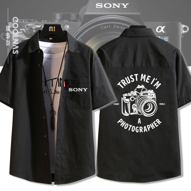 Sony索尼摄影短袖衬衫