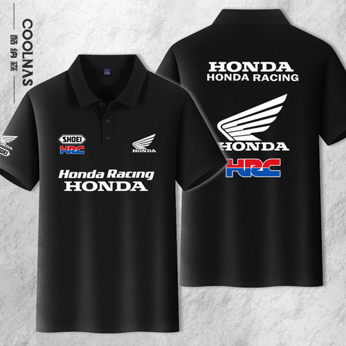 可定制本田cbr1000rr摩托车短袖POLO衫骑行服翻领半袖夏季薄款T恤