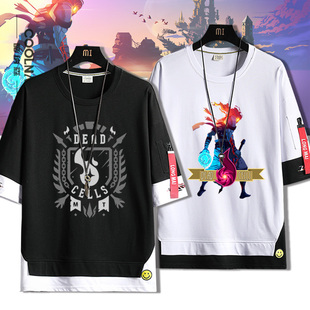 死亡重生细胞游戏Dead Cells周边短袖T恤夏季学生纯棉宽松衣服潮