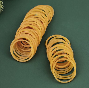 越南进口黄色橡皮筋牛皮筋批发高弹力耐用工业橡胶圈皮套绑菜皮筋