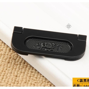 简约柜橱隐形门把手装饰榻榻米配件衣柜暗装盖板北欧橱柜拉手欧式