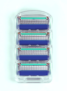 跨境五层刀片男剃须刀手动刮胡刀通用5层刀片刀头刀架工厂价