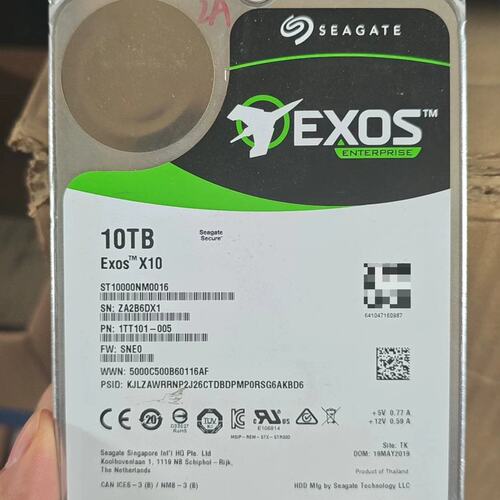 议价10TB希捷企业级硬盘，Exos X10，型号ST10000可维修