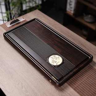 电木茶盘茶台简约家用客厅小号功夫茶具茶海电胶木黑檀纹托盘 新款