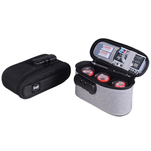 印章收纳包小卡信用公章盒办公旅游便携财务网银U盾收纳包密码锁