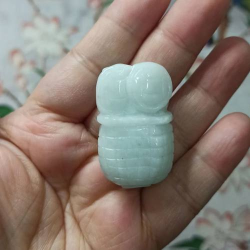 缅甸天然翡翠吊坠瓶子宝瓶