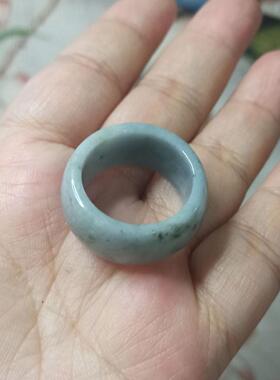 342天然翡翠吊坠飘花扳指宽条玉戒指宽12mm左右圈口卡20.5mm左右