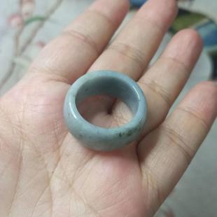 342天然翡翠吊坠飘花扳指宽条玉戒指宽12mm左右圈口卡20.5mm左右