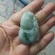 206缅甸天然翡翠吊坠雕刻件手把件葫芦飘花卡47X30mm左右48元 包邮