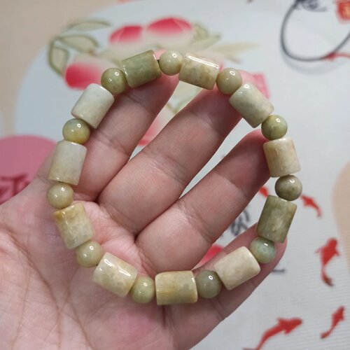 天然翡翠黄翡桶珠路路通