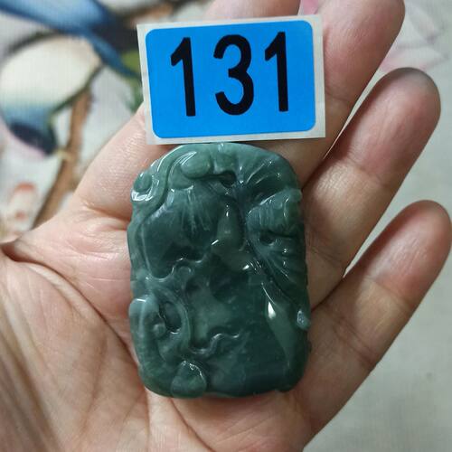 雕刻件手把件危料蓝水蝙蝠如意