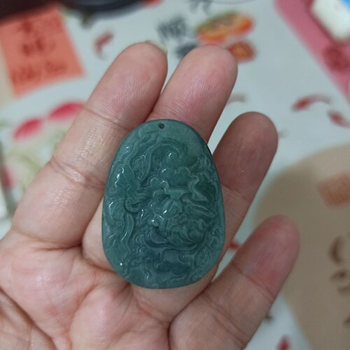 翡翠飘花危料蓝水花开富贵