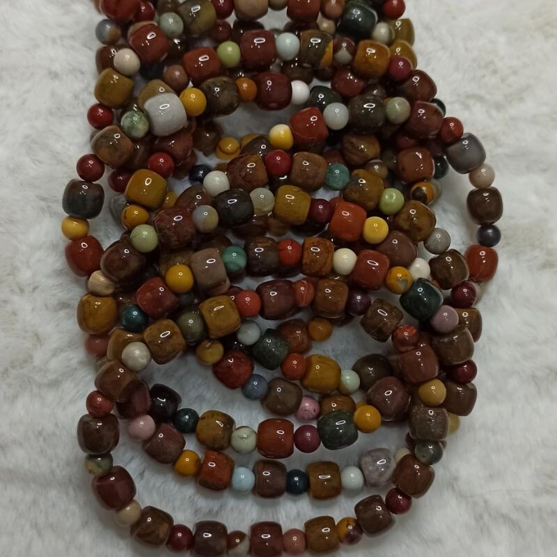 38天然玛瑙老型珠阿拉善戈壁鼓珠鼓珠单圈手串8mm左右满48元包邮