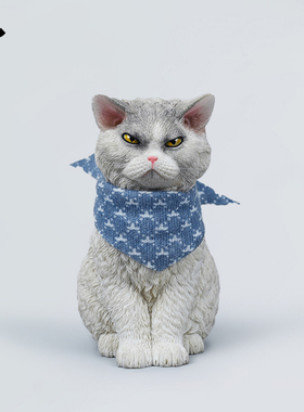 现货 JXK美国怒目猫周边手办塞尔凯克卷毛猫模型猫咪桌面装饰摆件