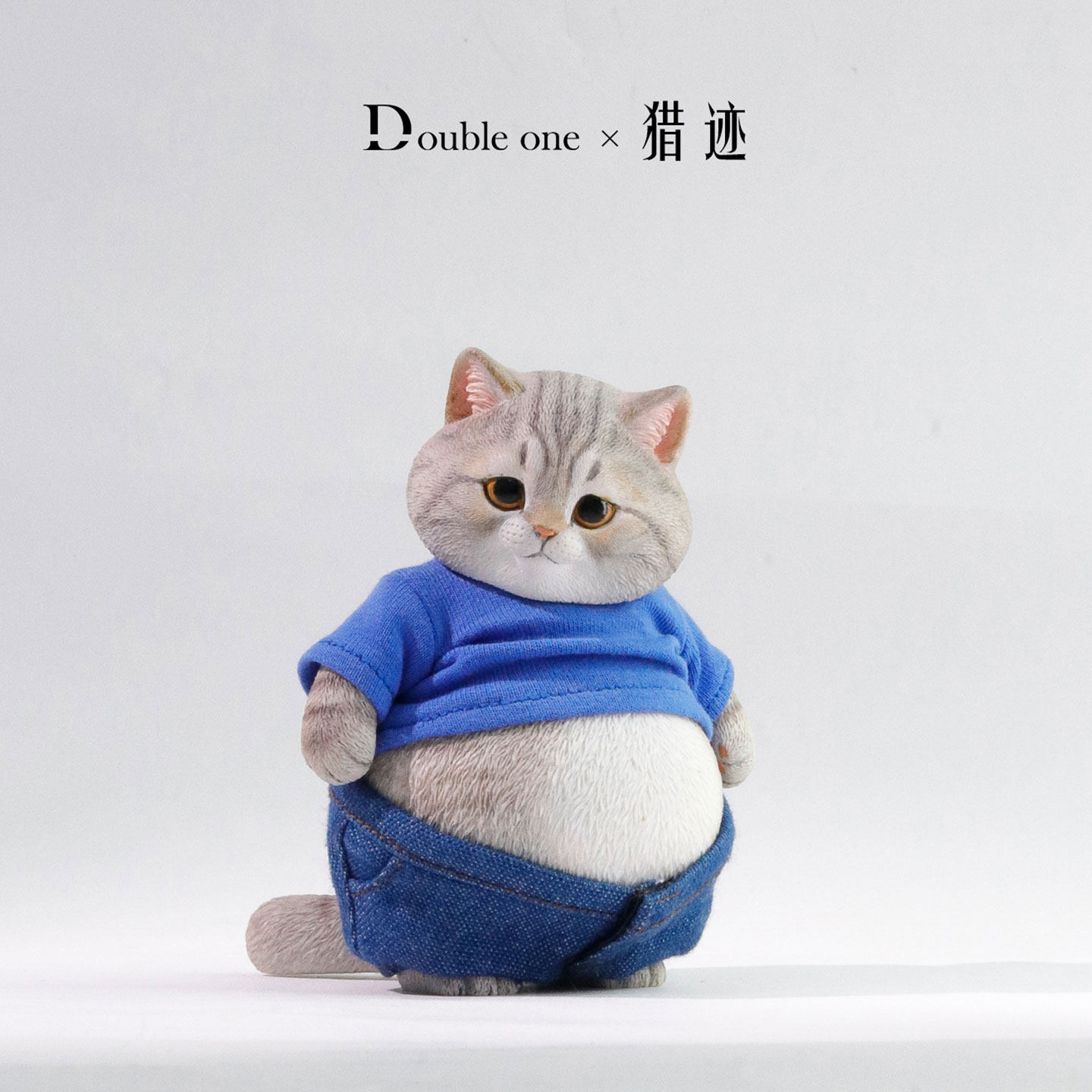 接单 Doble one小胖猫周边狸花橘猫手办模型潮玩摆件玩偶公仔礼品