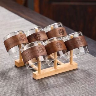 玻璃茶杯家用功夫小号品茗杯子单个主人杯套装加厚耐热透明喝茶碗