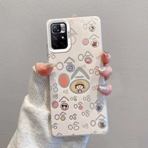 红米note11手机壳彩银小丸子哈哈