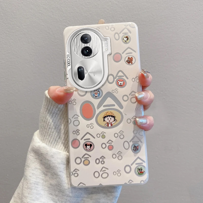 opporeno11手机壳彩银小丸子哈哈