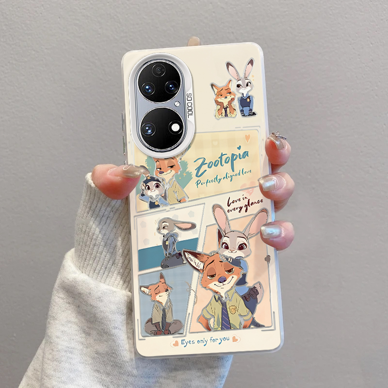 华为p50手机壳尼克和朱迪漫画