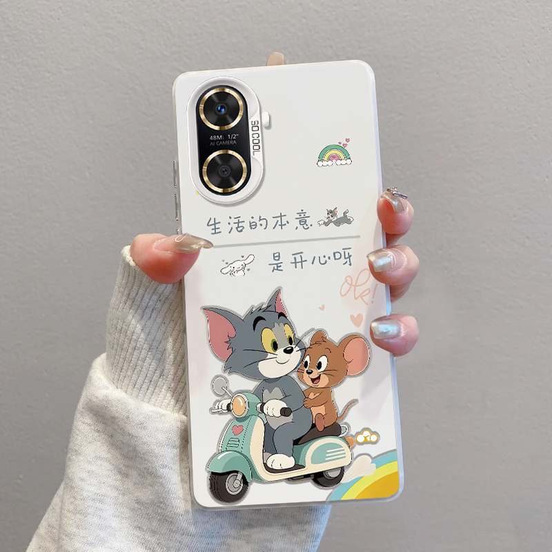 畅享60Pro手机壳猫鼠开心摩托